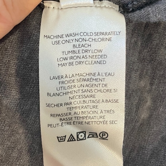 We the Free Distressed Dark Gray Long Sleeve Shirt - Picture 9 of 9